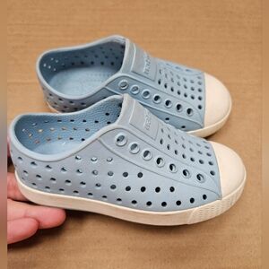 Native 8 Toddler Girl Boy Light Sky Blue Jefferson Slip On Shoes